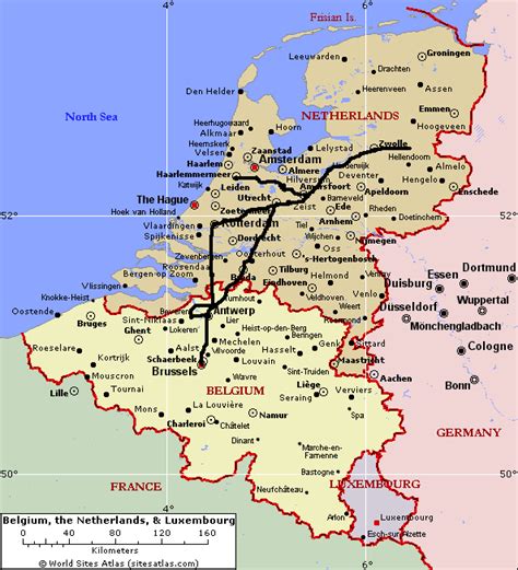 kaart van nederland en belgie duitsland kaart