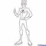 Flash Coloring Pages Kid Draw Kids Justice Young Step Superhero Drawing Running Cartoon Popular Color Library Clipart Coloringhome Getdrawings Adults sketch template