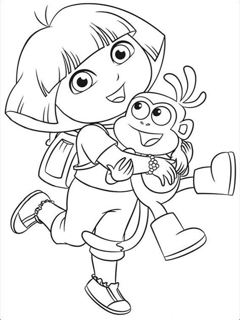 dora coloring pages printable