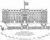 Palace Buckingham Coloring London Daily sketch template