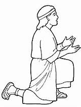 Praying Kneeling Man Bible Clipart People Coloring Drawing Clip Pleading Colouring Pages Lds Cartoon Library Getdrawings Books Cliparts sketch template