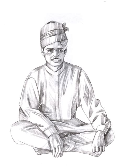 illustrations rajasthani man
