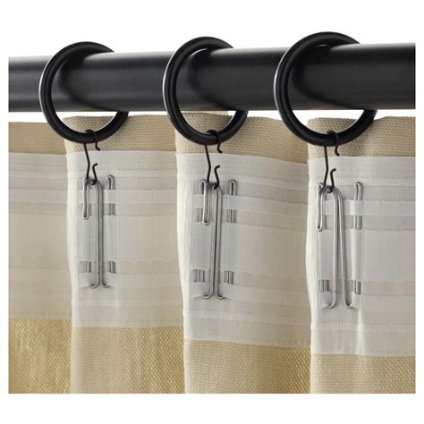 curtain rod  attached   side   window   rings