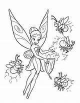 Firefly Tinkerbell Fee Colouring sketch template