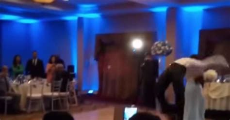 backflipping groomsman shows why should never show off on the