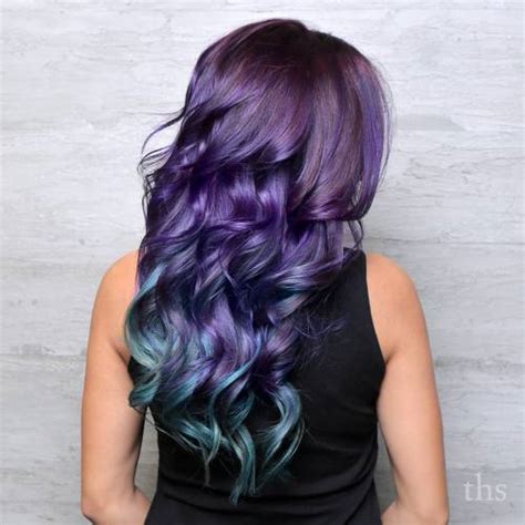blue  purple hair ideas