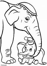 Dumbo Mother Coloring His Print Pages Hellokids Color sketch template