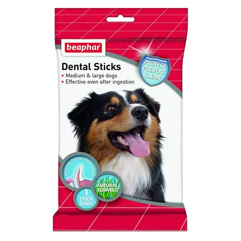 beaphar dental sticks zur bekaempfung von zahnkrankheiten fuer mittelgrosse und grosse hunde