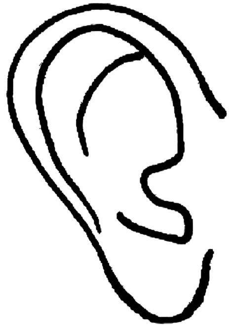 listening ear coloring page coloring pages