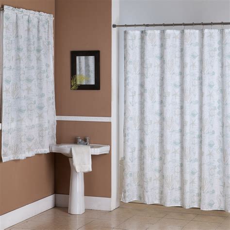 kashi home jamie polyester canvas  piece shower curtain  window curtain set  hooks