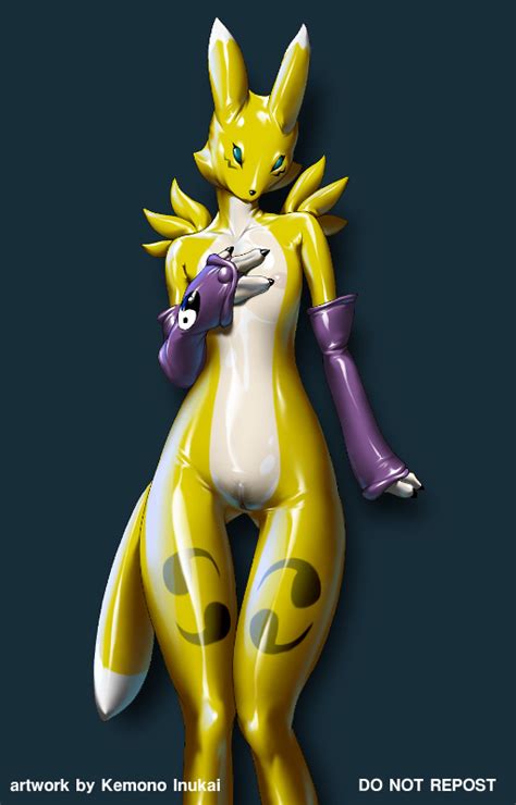 rule 34 color digimon female female only front view kemono inukai