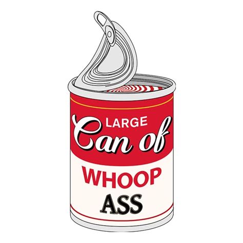 Large Can Of Whoop Ass Mug By Chargrilled