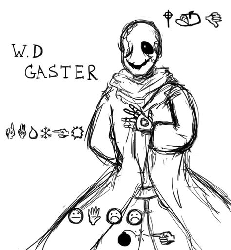gaster coloring pages printable coloring pages