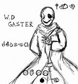 Gaster Coloring Undertale Pages Sketch Scientist Lost Template sketch template
