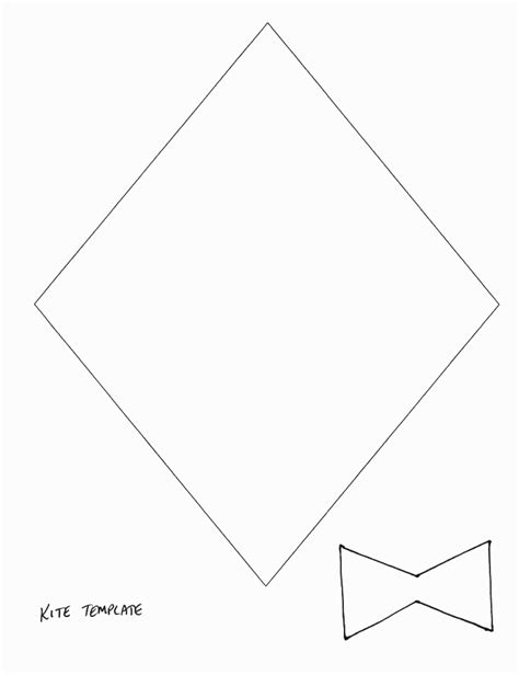 kite outline printable joy studio design gallery  design