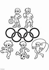 Coloring Olympic Coloriage Jeux Olympiques Para Colorear Olympische Juegos Spiele Malvorlage Games Spelen Dibujo Kleurplaat Pages Olímpicos Imprimer Olimpicos Dessin sketch template