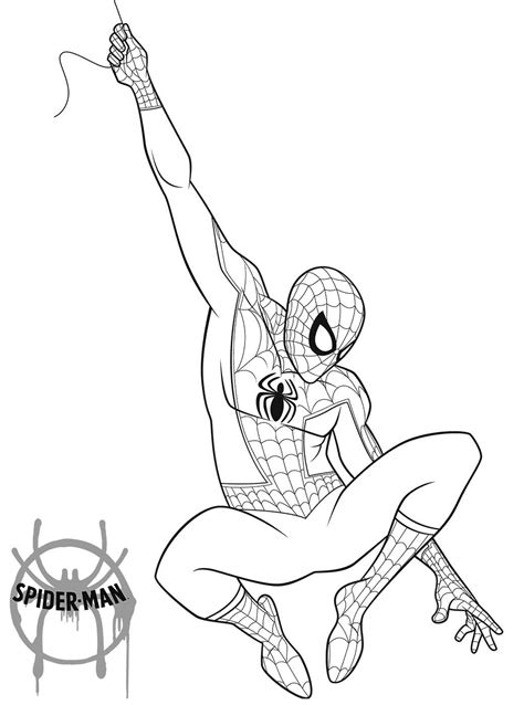 spider man   spider verse coloring pages  kids