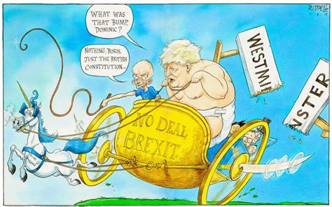 boudicca boris johnson    deal brexit chariot cartoon