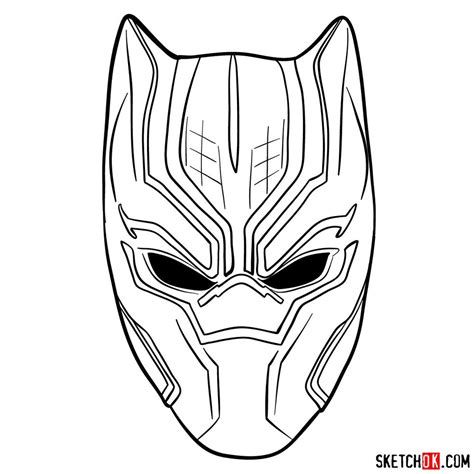 draw black panther mask images   finder