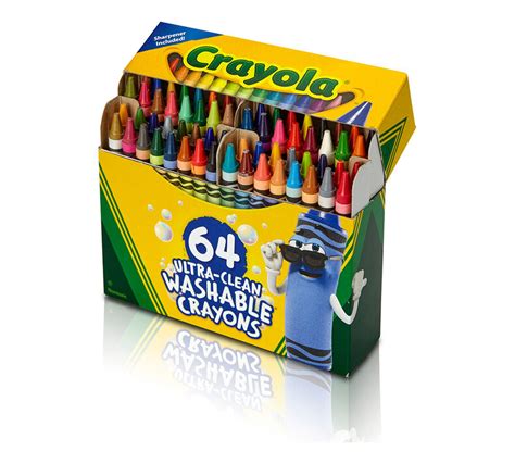 crayola ultra clean washable crayons  count art tools home