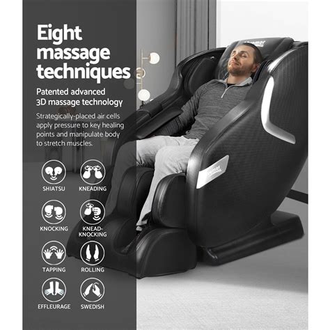 livemor 3d electric massage chair sl track full body air bags shiatsu