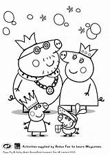 Peppa Pig Colouring Pages Printable Coloring Family Friends Sketch Printables Sheet Color Print Inspiration Kids Huge Plus Cute Getcolorings Getdrawings sketch template