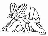 Pokemon Swampert Coloring Pages Marshtomp Pokémon Drawings Template sketch template