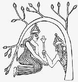 Inanna Dumuzi Tree Drawing Goddess Gods Mesopotamian Mesopotamia Life Underworld Sumerian Anunnaki Ishtar Goddesses Ancient Crystalinks Descent Into Eanna Mygodpictures sketch template