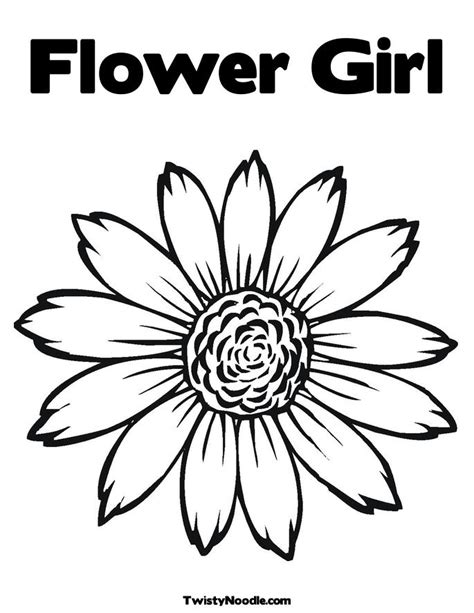 flower girl coloring book flower coloring page