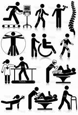 Physiotherapy Standard Fisioterapia Pictograms Pictogram Physio Fisica Rehabilitacion Vectored sketch template