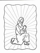 Jesus Praying Coloring Prayer Garden Father Kids Pages Clipart Printable Getcolorings Color Print Getdrawings Library Comments Sitting sketch template