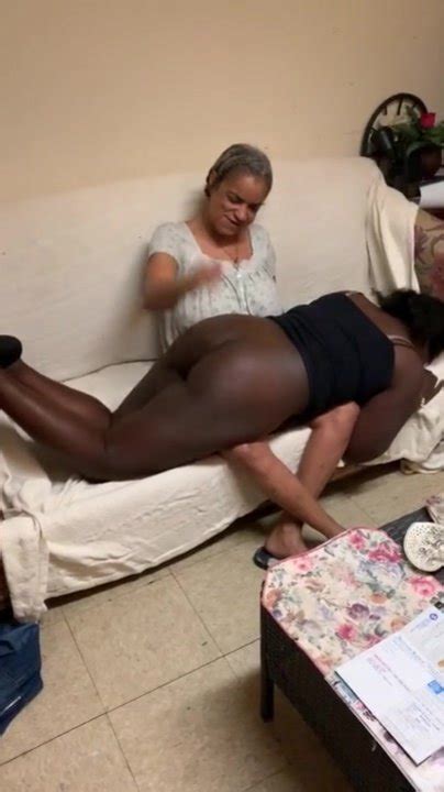 what the fuck black ghetto granny spanking girl