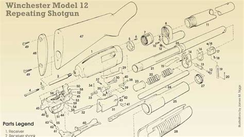 winchester  exploded view  assembly  official journal   nra