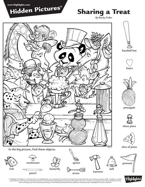 find  hidden objects printable