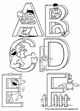 Sesame Coloring Street Pages Alphabet Elmo Party Printable Printables Worksheets Preschool Oscar Kids Colouring Birthday Sheets Grouch Count Color Fun sketch template