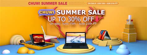 multiple chuwi products discounted  aliexpress summer sale