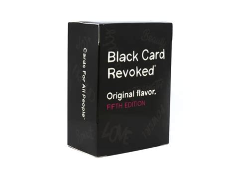 black card revoked  edition black card question cards