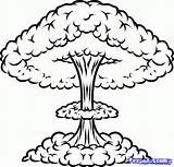 Explosion Nuclear Nuke Mushroom Weapons Atompilz Clipartbest Dragoart Energía Zeichnen sketch template