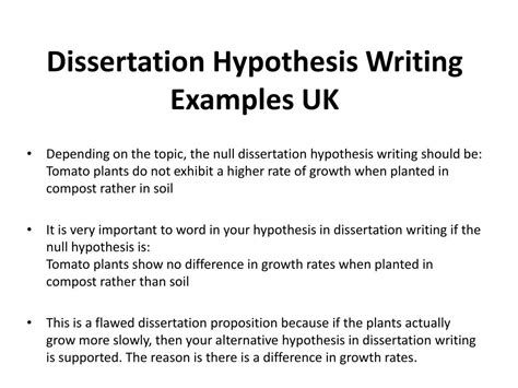 dissertation hypothesis writing   uk experts