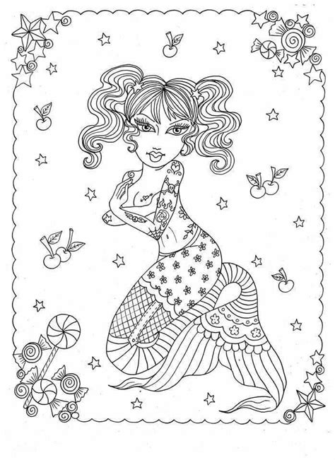 pin  cont  cont mermaid coloring book mermaid coloring pages