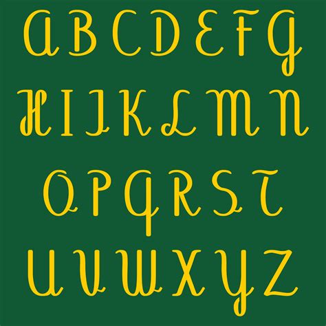 alphabet fonts printable
