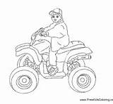 Boy Four Wheeler Coloring Surfnetkids Pages sketch template