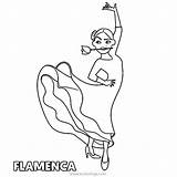 Emoji Flamenca sketch template