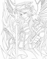 Warrior Angel Coloring Pages Deviantart Drawing Adult Book Getdrawings Drawings Printable Colouring Choose Board sketch template