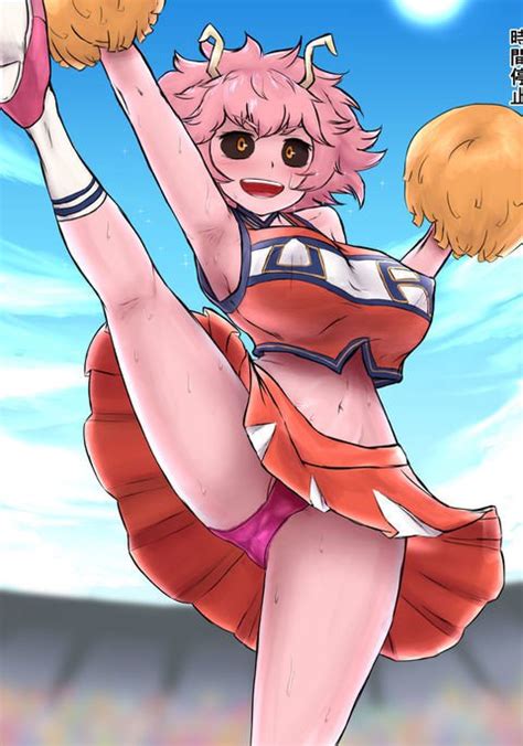Rule 34 Antennae Black Sclera Busty Cheerleader Clothed Erect Nipples