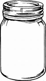 Jar Cartoon Mason Clipart Clip Arts sketch template