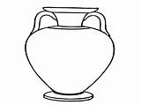 Vase Template Printable Clipart Cliparts Greek Designs sketch template