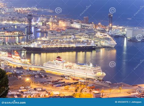 port  barcelona editorial image image  transport