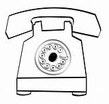 Rotary Phone Stock sketch template