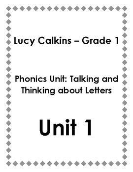 lucy calkins lessons st grade phonics unit  talking  thinking